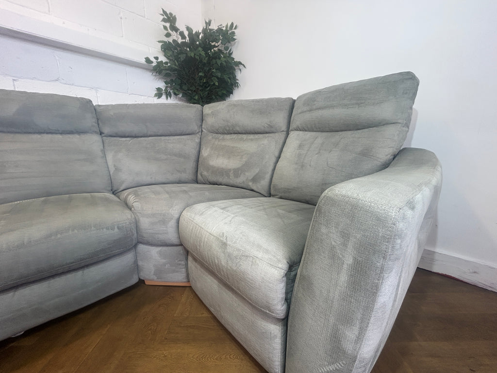 Oxford Silver - Oak Furnitureland Dylan Modular Corner Recliner Sofa