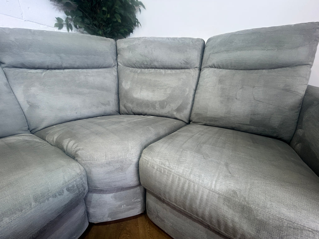 Oxford Silver - Oak Furnitureland Dylan Modular Corner Recliner Sofa