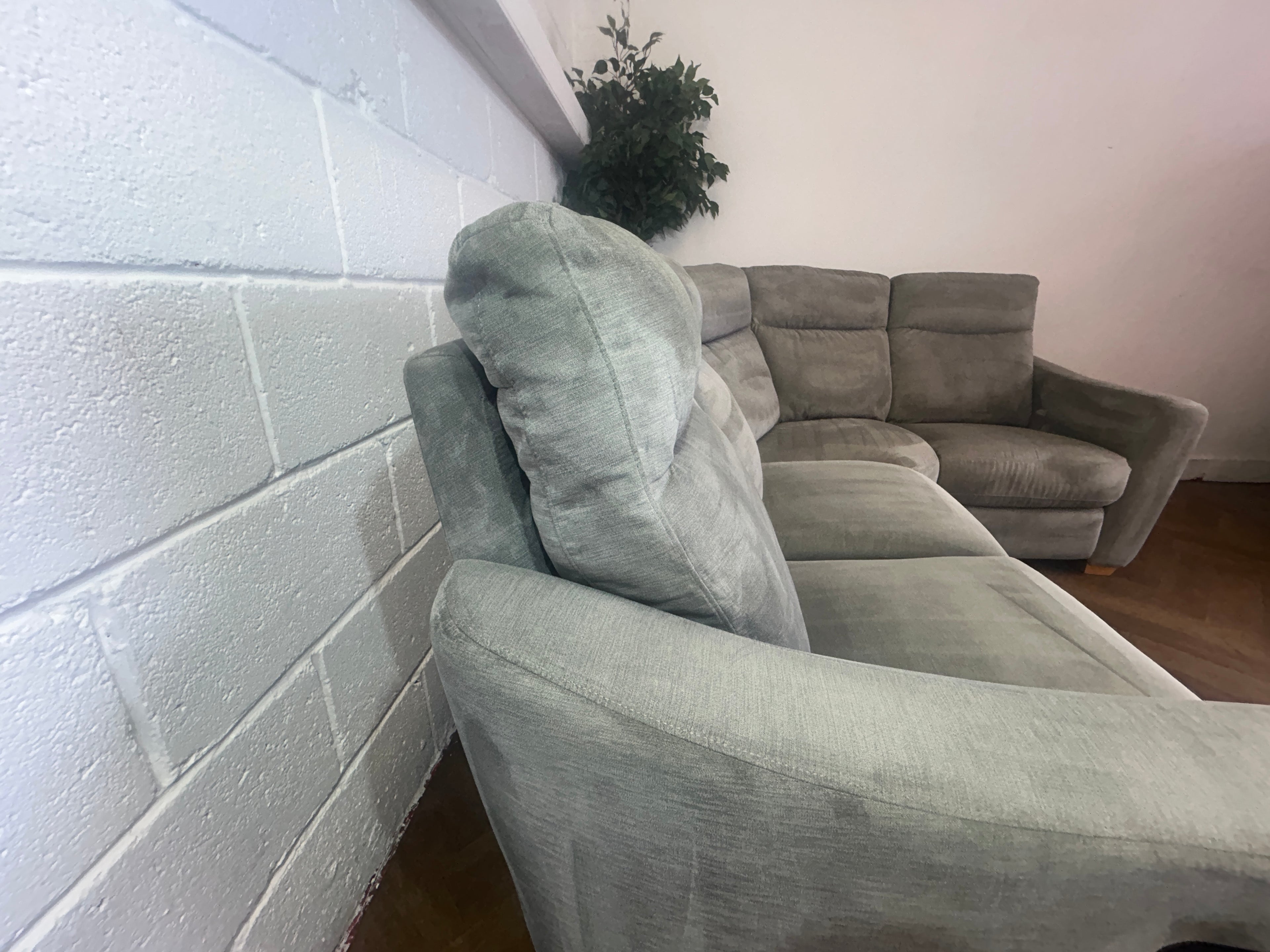 Oxford Silver - Oak Furnitureland Dylan Modular Corner Recliner Sofa
