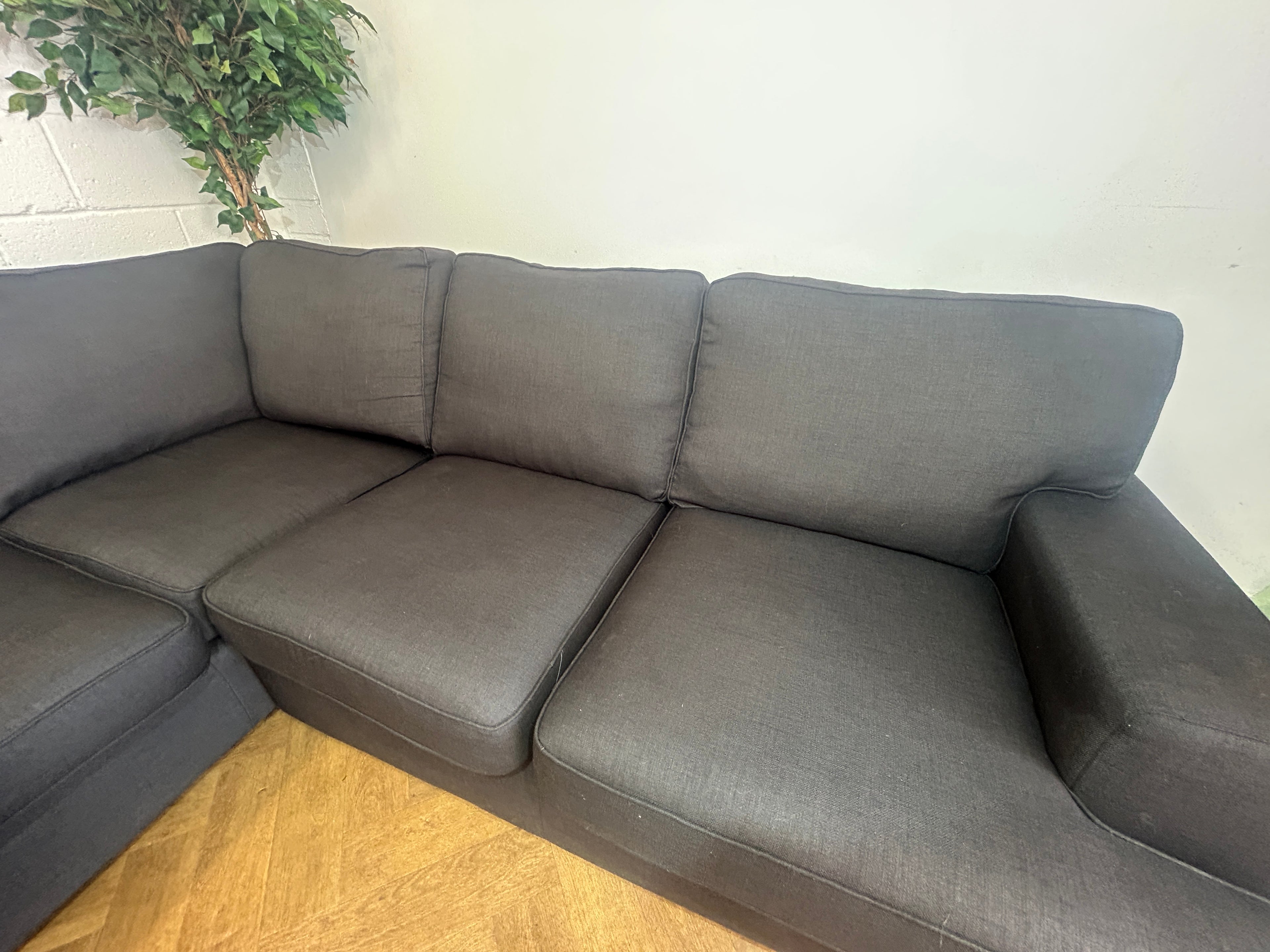 Black Fullback DFS Freya, Left Hand Facing Chaise