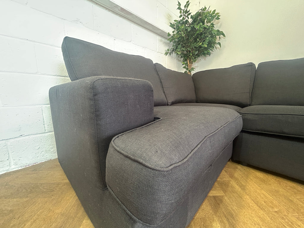 Black Fullback DFS Freya, Left Hand Facing Chaise