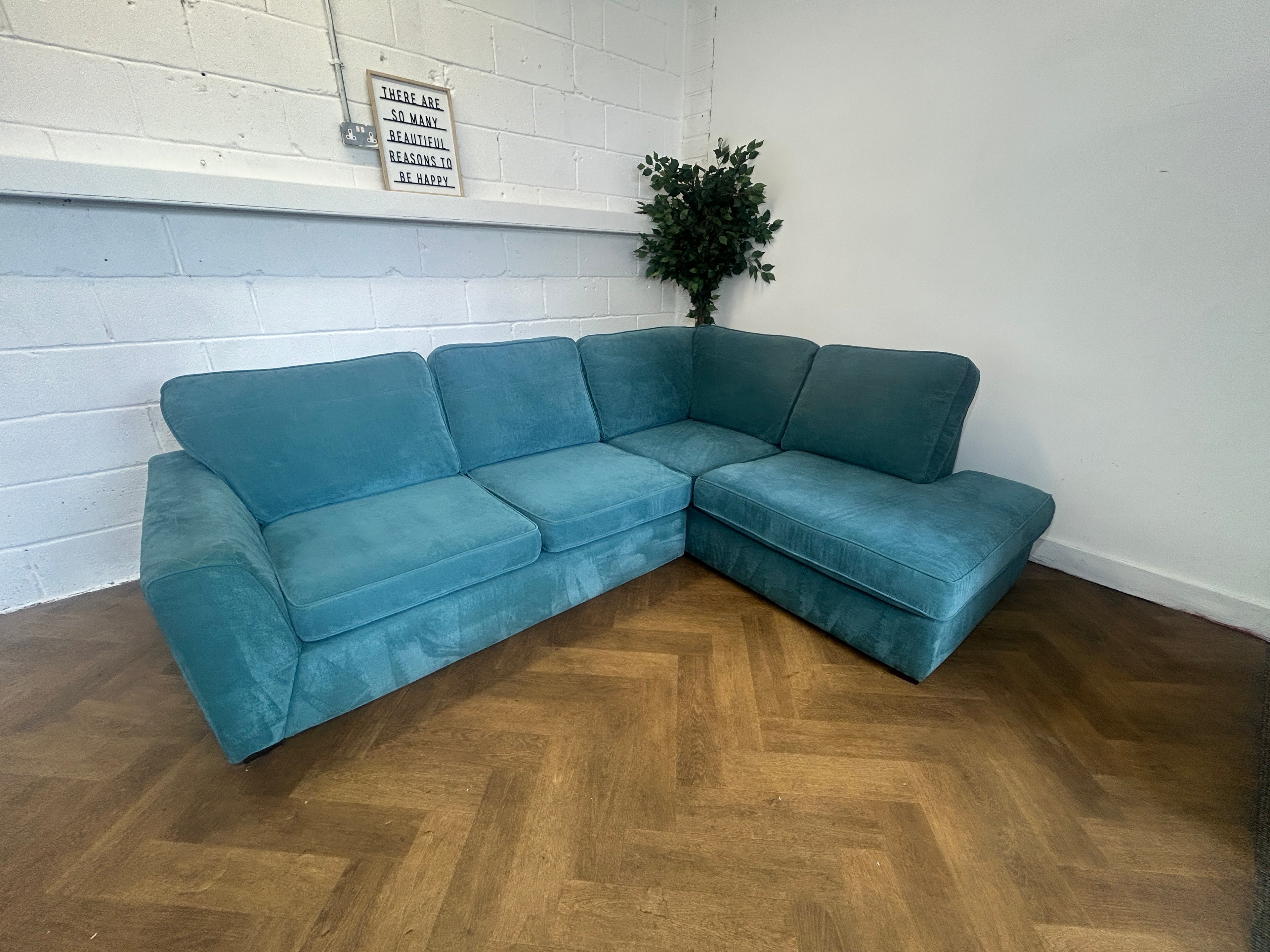 Teal DFS Orka, Right Hand Facing Chaise