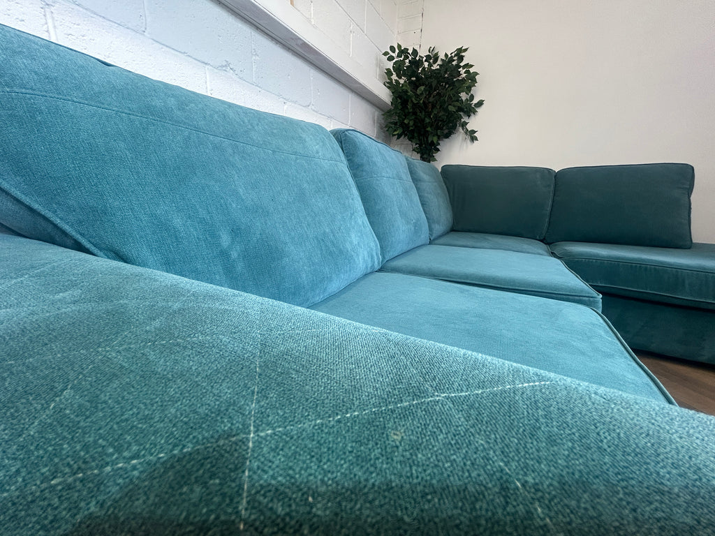 Teal DFS Orka, Right Hand Facing Chaise
