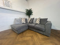 Grey Dylan Corner Sofa, Left Hand Facing Chaise