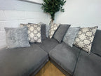 Grey Dylan Corner Sofa, Left Hand Facing Chaise