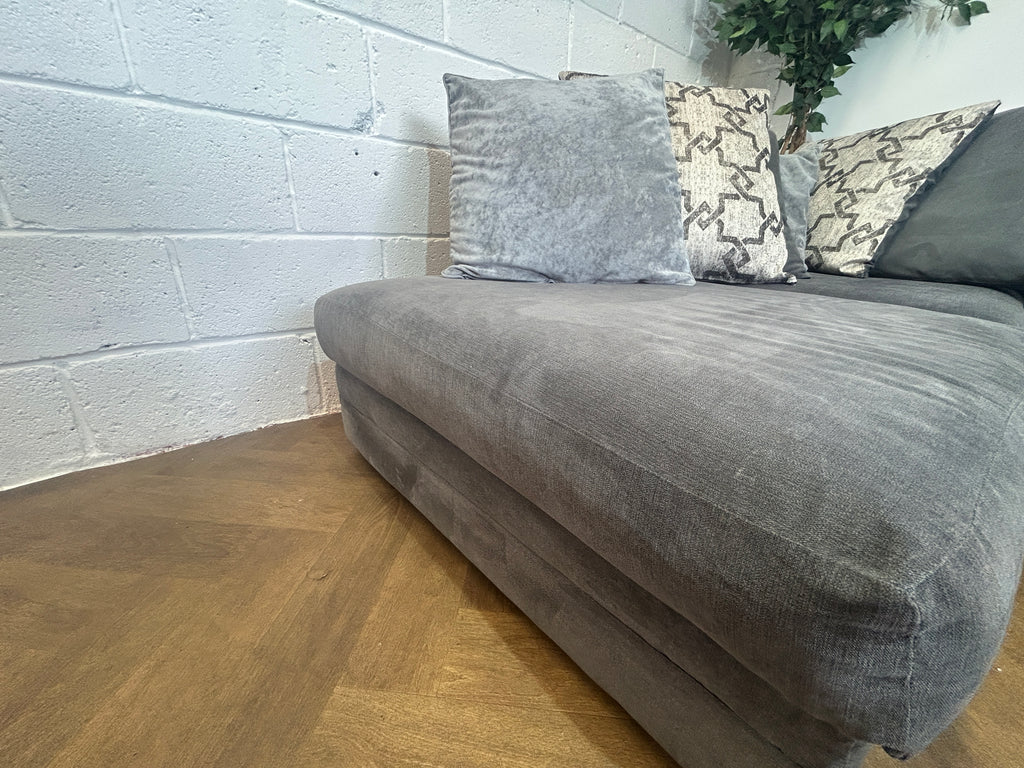 Grey Dylan Corner Sofa, Left Hand Facing Chaise