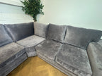 Grey/Purple Verona Corner Sofa