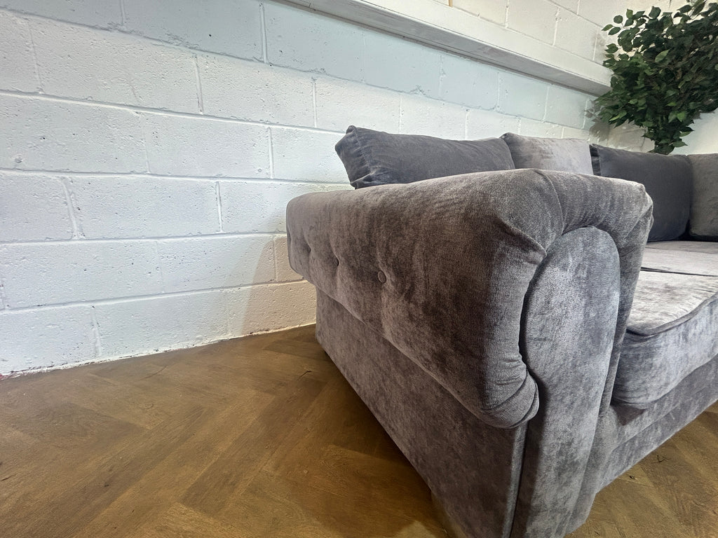 Grey/Purple Verona Corner Sofa