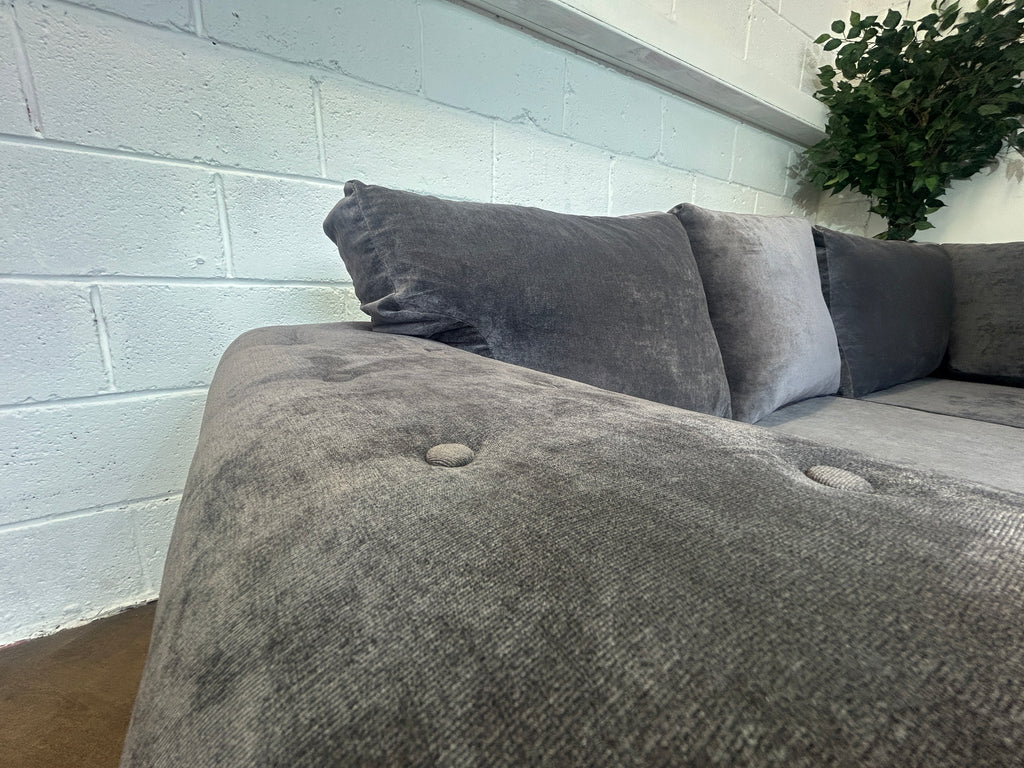 Grey/Purple Verona Corner Sofa