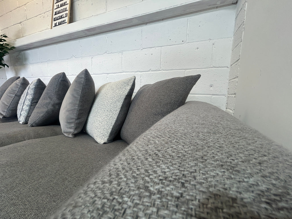 Grey DFS Saphina, Scatter Back, Left Hand Facing Chaise