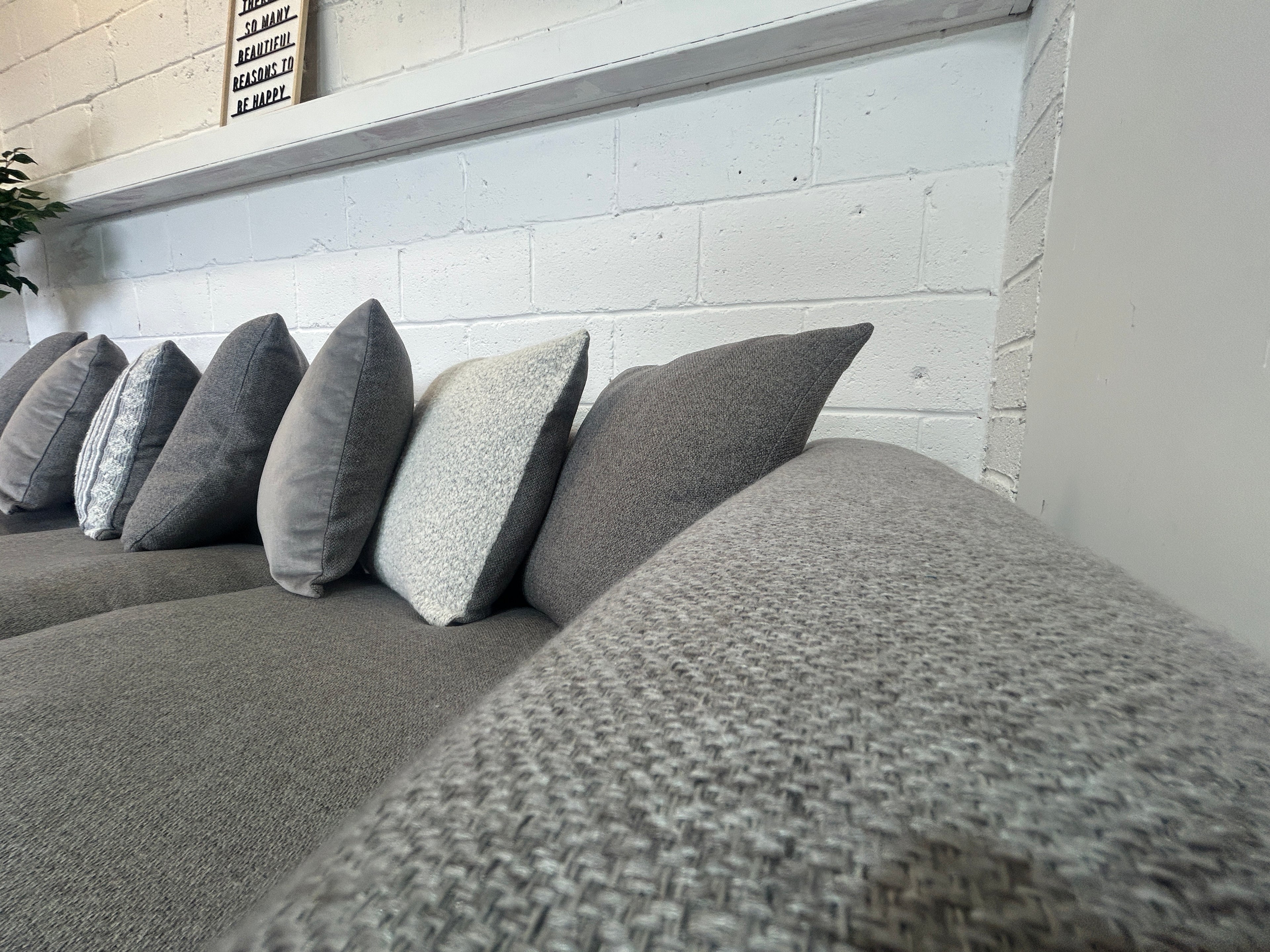 Grey DFS Saphina, Scatter Back, Left Hand Facing Chaise
