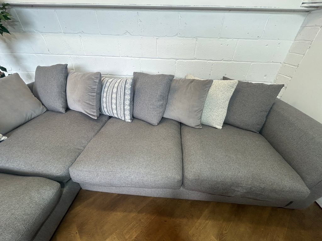 Grey DFS Saphina, Scatter Back, Left Hand Facing Chaise
