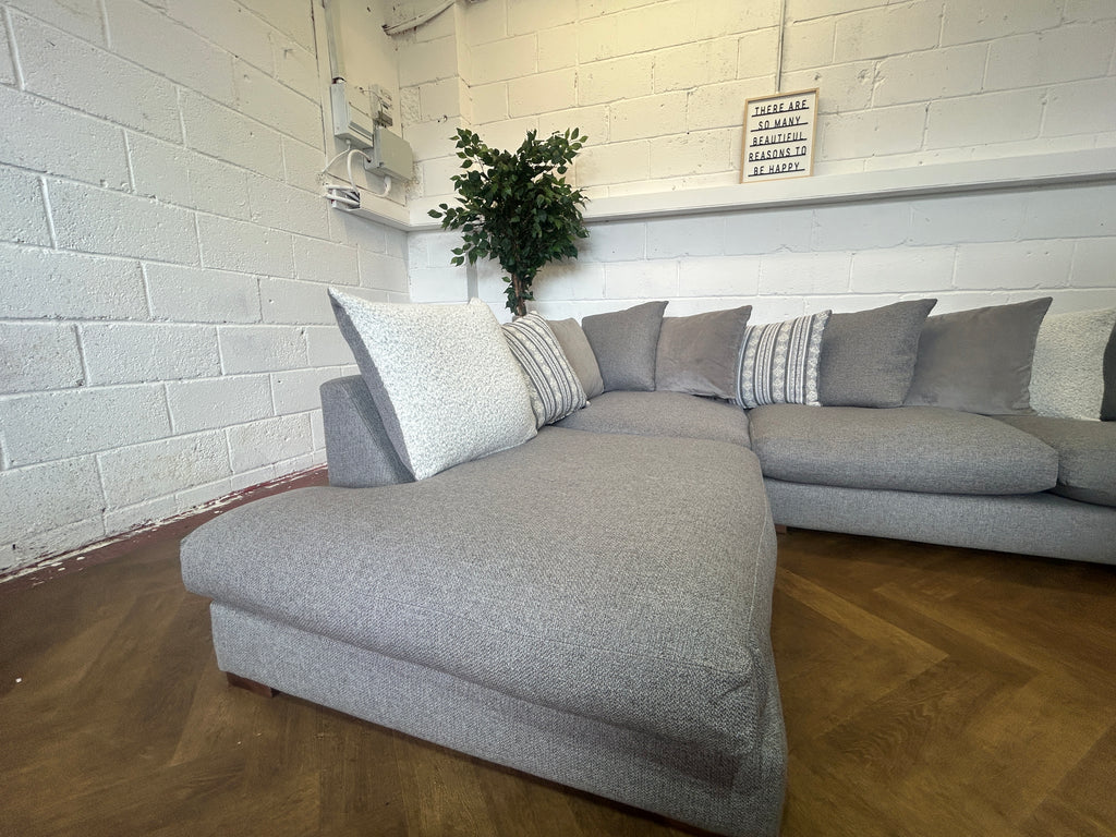 Grey DFS Saphina, Scatter Back, Left Hand Facing Chaise
