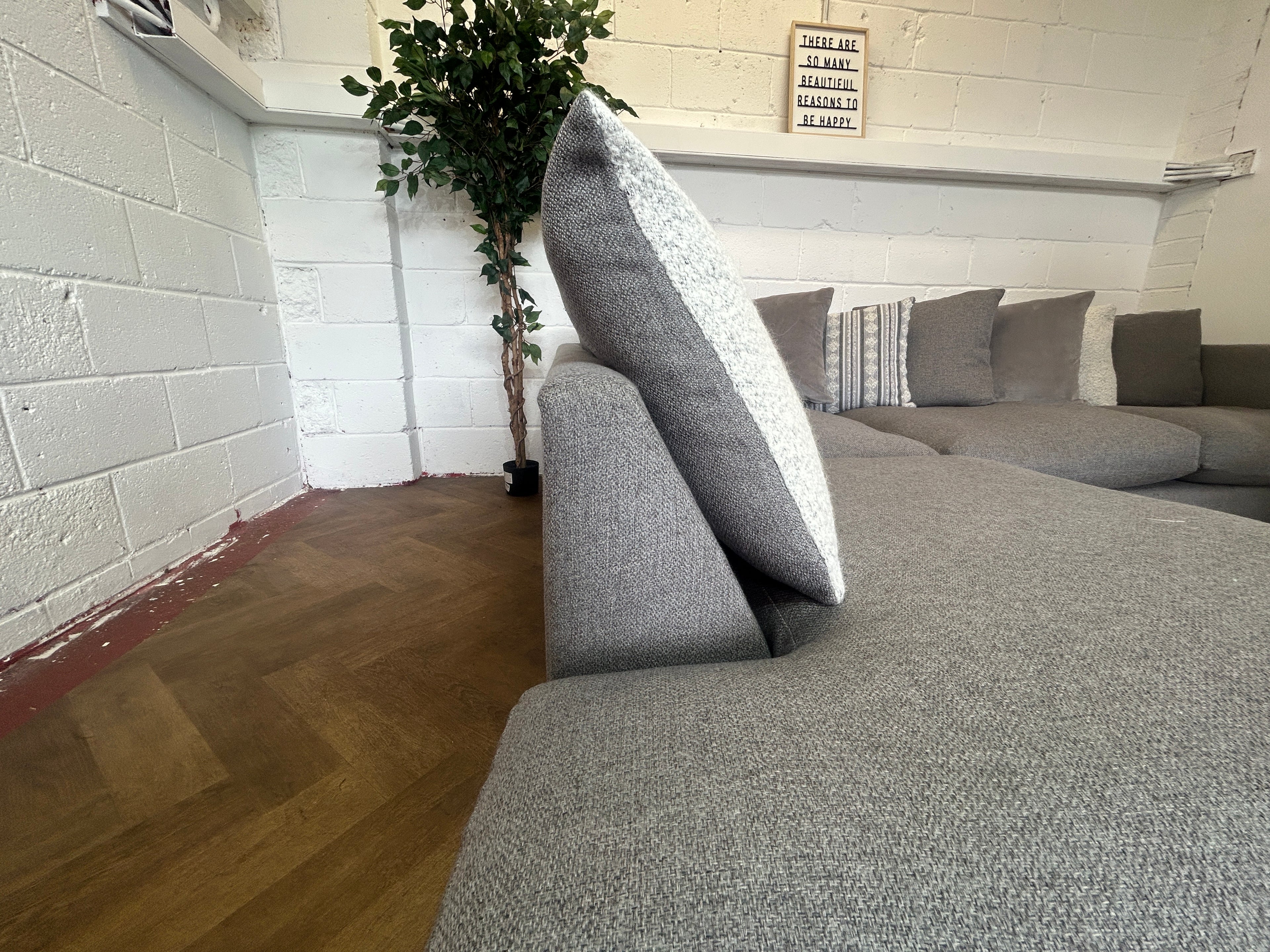 Grey DFS Saphina, Scatter Back, Left Hand Facing Chaise