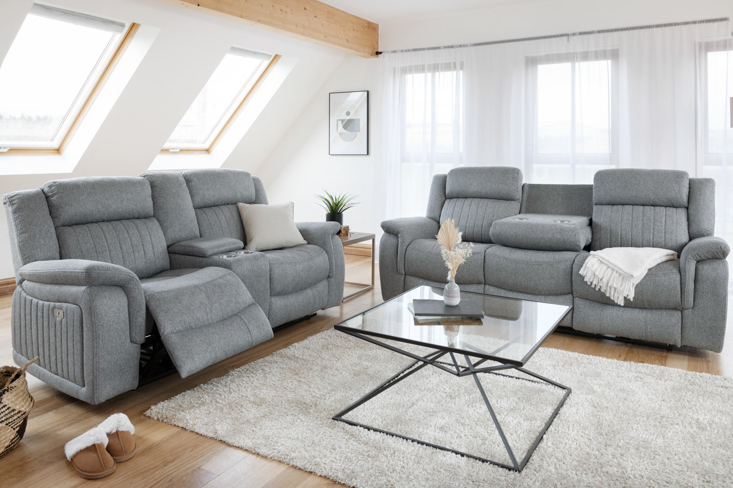 Linden Electric Recliner Sofa 3+2 Set