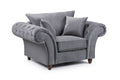 Valeria Fullback Fabric Armchair Living Room Lounge Chair