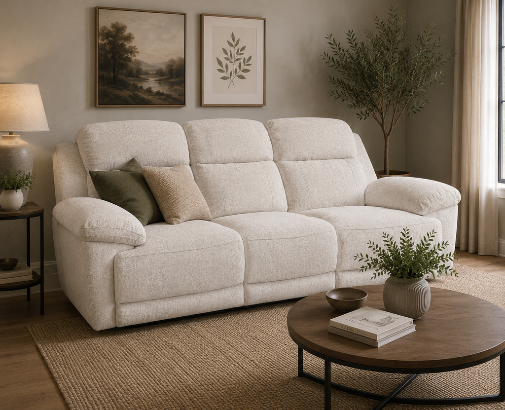 Octavia Electric Recliner Sofa 3 Seater